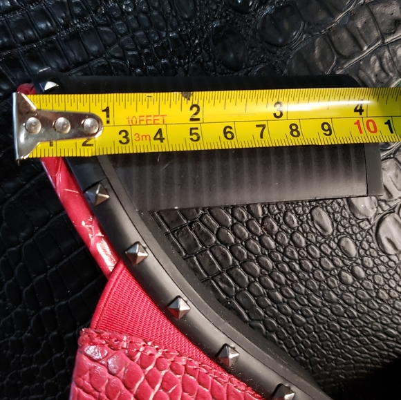 Charles by Charles David Dawson Red Mules Studded Slip On Women's Size 10 - Picture 7 of 7